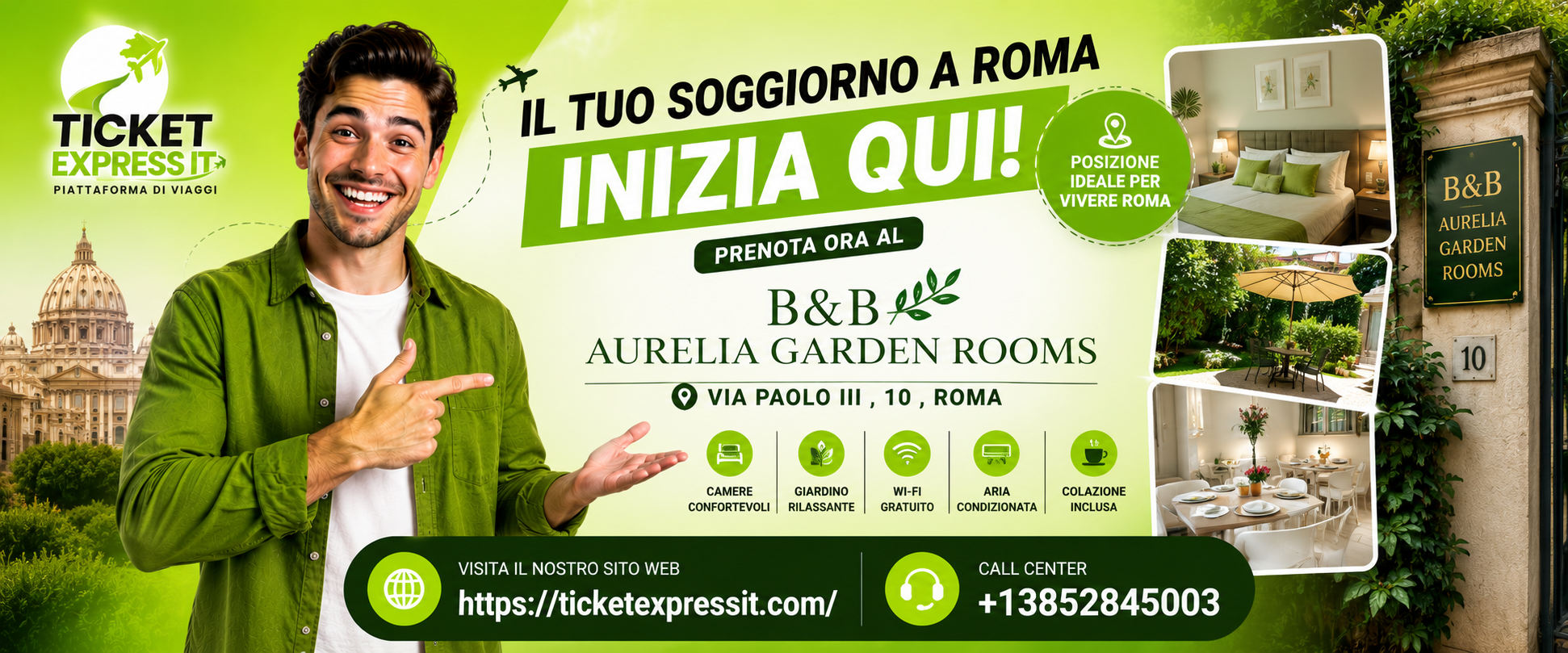 Aurelia Garden Rooms - B&B a Roma